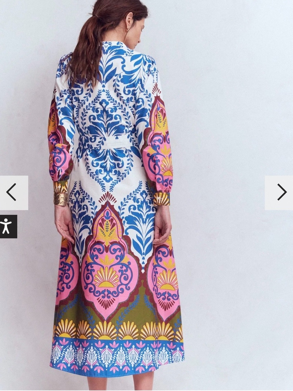 Boden Ava Cotton Midi Dress - Picture 3 of 5